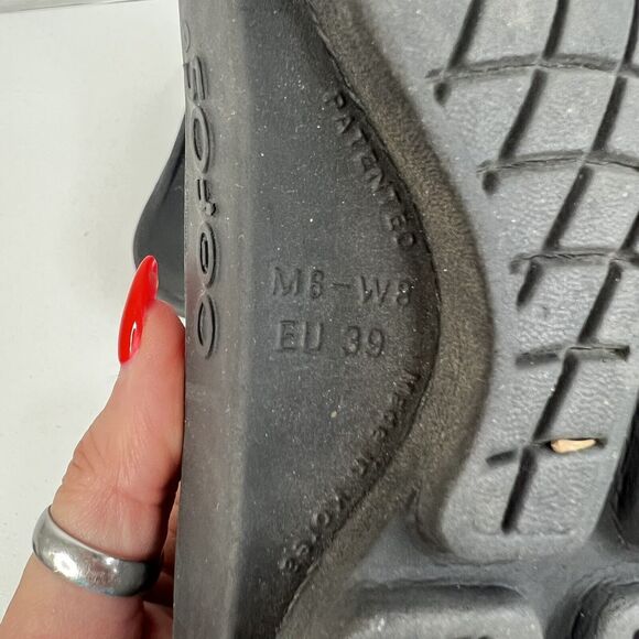 Oofos OOahh Black Unisex EU 39 Men 6 Women 8 Recovery Comfort Lightweight Slides - Picture 10 of 12